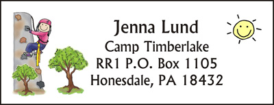 Camp Address Label
