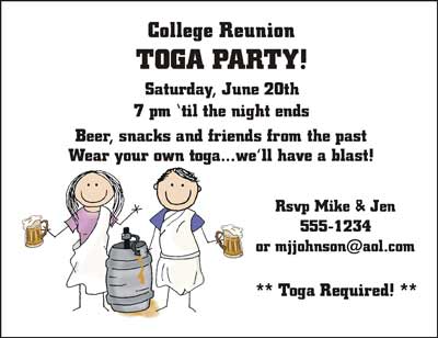 invitation toga