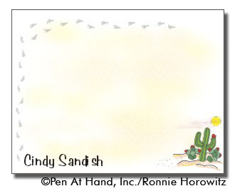 personalized theme card Desert